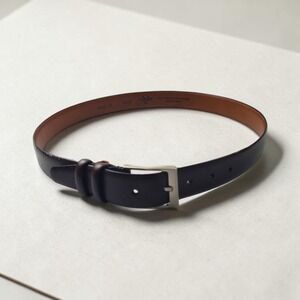 Mens Wearhouse Dark Brown Full Grain Italian Leather Dress Belt Size 36